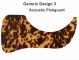 Generic Design 3 Acoustic - Brown Blotch Tortoise Pickguard
