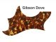 Gibson Dove Acoustic - Brown Camo Tortoise Pickguard