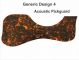 Generic Design 4 Acoustic - Brown Mix Tortoise Pickguard