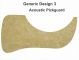 Generic Design 3 Acoustic - Creamy Yellow Pearl Pickguard