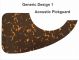Generic Design 1 Acoustic - Dark Blotch Tortoise Pickguard