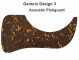 Generic Design 3 Acoustic - Dark Blotch Tortoise Pickguard