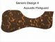 Generic Design 4 Acoustic - Dark Blotch Tortoise Pickguard