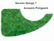Generic Design 1 Acoustic - Green Pearl Pickguard