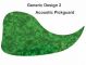 Generic Design 2 Acoustic - Green Pearl Pickguard
