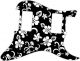 Hawaiian Print Black