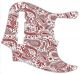 Paisley White/Red