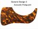 Generic Design 3 Acoustic - Patchy Brown Tortoise Pickguard