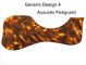 Generic Design 4 Acoustic - Patchy Brown Tortoise Pickguard