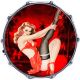 Pin Up Girl All Red