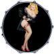 Pin Up Girl Black Negligee