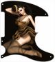 Pin Up Girl Gold Dress Black - Tele Esquire