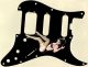 Pin Up Girl Kicking Legs Black - HSS Shawbucker Elite Strat