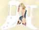 Pin Up Girl Rose & Ribbon White - HSS Shawbucker Elite Strat