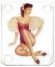 Pin Up Girl Side Glance