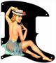 Pin Up Girl Straw Hat Black - Tele Esquire