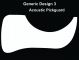 Generic Design 3 Acoustic - Plain White Pickguard