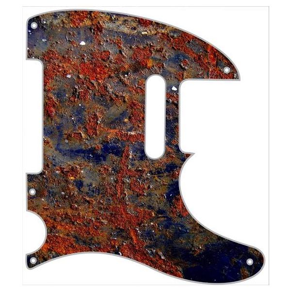 Bubbling Rusty Metal 52 Reissue Tele Custom Pickguards 0373