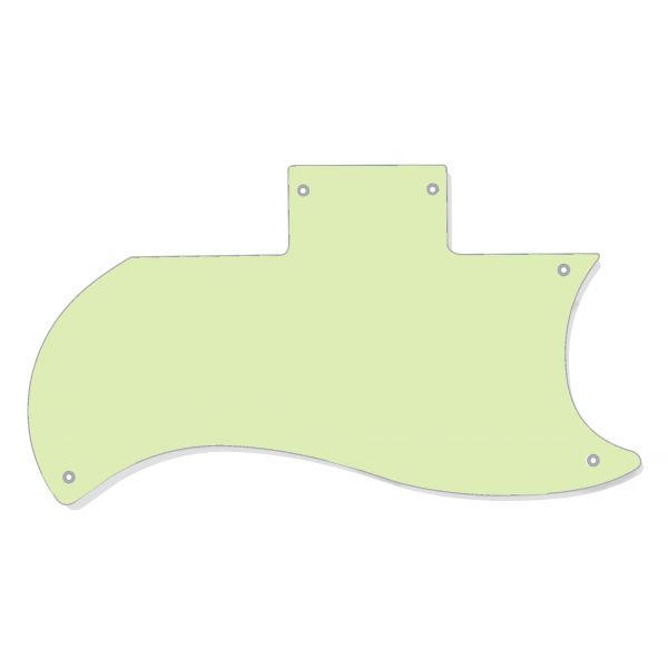 Custom Guitar Pickguard For Epiphone Dot Style Scratch Plate 3 Ply Mint Green 