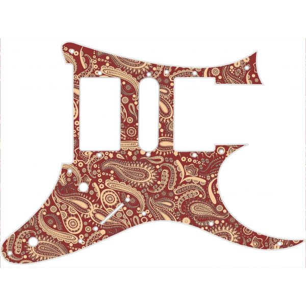 Paisley Red/Cream - RG550 - Custom Pickguards