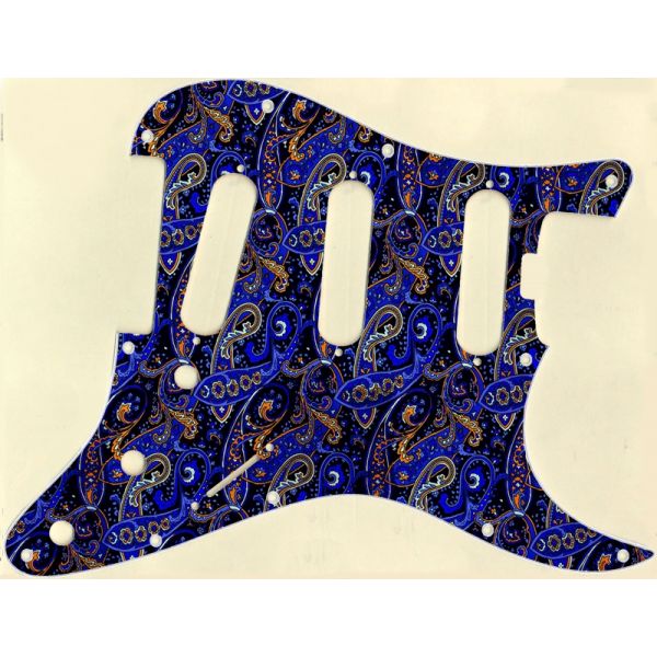 Paisley Tie 2 Sss Fender Elite Strat Stratocaster Pickguard Custom Pickguards