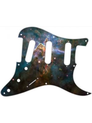 Custom Graphical Pickguard to fit Fender Strat 11 Hole HSH Stratocaster Nebula 1 